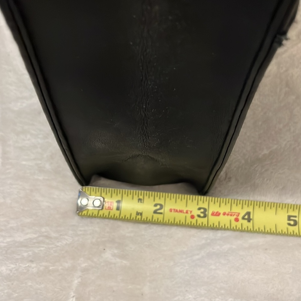 GIANII BERNINII Women’s Vintage Black Leather Clutch Bag Purse - Picture 10 of 11